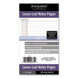 AT-A-GLANCE Lined Notes Pages for Planners/Organizers, 6.75 x 3.75, White Sheets, Undated
