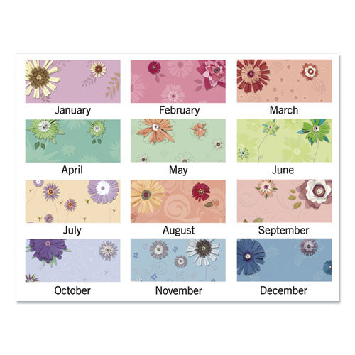 AT-A-GLANCE Paper Flowers Desk Pad, Floral Artwork, 22 x 17, Black Binding, Clear Corners, 12-Month (Jan to Dec): 2022