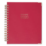 AT-A-GLANCE Harmony Weekly/Monthly Hardcover Planner, 8.75 x 7, Berry Cover, 13-Month (Jan to Jan): 2021 to 2022