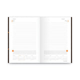 AT-A-GLANCE One-Day-Per-Page Planning Notebook, 9 x 6, Dark Brown/Orange Cover, 12-Month (Jan to Dec): 2022