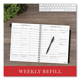 AT-A-GLANCE Executive Weekly/Monthly Planner Refill with 15-Minute Appointments, 11 x 8.25, White Sheets, 12-Month (Jan to Dec): 2022