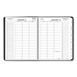 AT-A-GLANCE Triple View Weekly Vertical-Column Format Appointment Book, 11 x 8.25, Black Cover, 12-Month (Jan to Dec): 2022