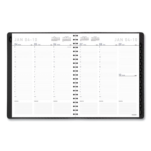 AT-A-GLANCE Contemporary Weekly/Monthly Planner, Vertical-Column Format, 11 x 8.25, Graphite Cover, 12-Month (Jan to Dec): 2022