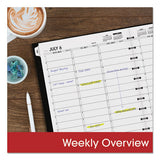 AT-A-GLANCE Move-A-Page Academic Weekly/Monthly Planners, 11 x 9, Black Cover, 12-Month (July to June): 2022 to 2023