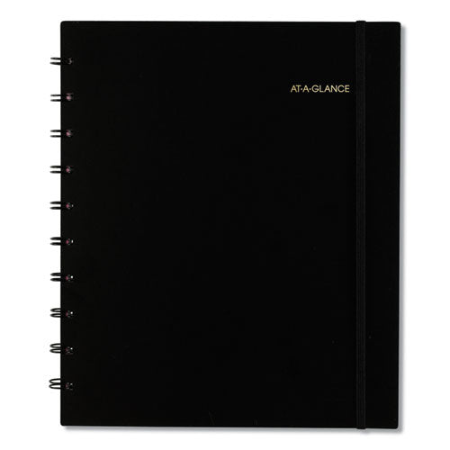 AT-A-GLANCE Move-A-Page Academic Weekly/Monthly Planners, 11 x 9, Black Cover, 12-Month (July to June): 2022 to 2023