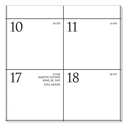 AT-A-GLANCE Business Monthly Wall Calendar, 15 x 12, White/Black Sheets, 12-Month (Jan to Dec): 2022
