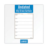 AT-A-GLANCE WallMates Self-Adhesive Dry Erase Weekly Planning Surfaces, 18 x 24, White/Gray/Orange Sheets, Undated