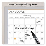 AT-A-GLANCE WallMates Self-Adhesive Dry Erase Yearly Planning Surfaces, 24 x 18, White/Gray/Orange Sheets, 12-Month (Jan to Dec): 2022