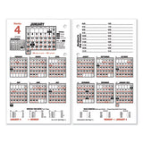 AT-A-GLANCE Burkhart's Day Counter Desk Calendar Refill, 4.5 x 7.38, White Sheets, 2022