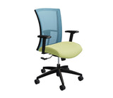 Global Vion – Lush Aqua Mesh High Back Tilter Task Chair in Vibrant Fabric for the Modern Office, Home and Business