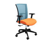 Global Vion – Lush Aqua Mesh High Back Tilter Task Chair in Vibrant Fabric for the Modern Office, Home and Business
