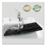 Adesso EasyTouch 631UB Antimicrobial Waterproof Keyboard, 104 Keys, Black