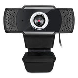 Adesso CyberTrack H4 1080P HD USB Manual Focus Webcam with Microphone, 1920 Pixels x 1080 Pixels, 2.1 Mpixels, Black