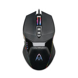 Adesso iMouse X5  Illuminated Seven-Button Gaming Mouse, USB 2.0, Left/Right Hand Use, Black
