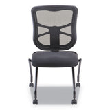 Alera Alera Elusion Mesh Nesting Chairs, Supports Up to 275 lb, Black, 2/Carton
