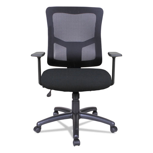 Alera Alera Elusion II Series Mesh Mid-Back Swivel/Tilt Chair, Supports Up to 275 lb, 18.11" to 21.77" Seat Height, Black