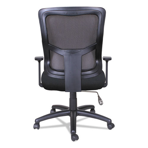 Alera Alera Elusion II Series Mesh Mid-Back Swivel/Tilt Chair, Supports Up to 275 lb, 18.11" to 21.77" Seat Height, Black
