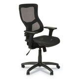 Alera Alera Elusion II Series Suspension Mesh Mid-Back Synchro Seat Slide Chair, Supports 275 lb, 18.11" to 20.35" Seat, Black