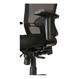 Alera Alera Etros Series Mid-Back Multifunction with Seat Slide Chair, Supports Up to 275 lb, 17.83" to 21.45" Seat Height, Black