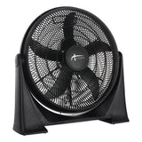 Alera 20" Super-Circulator 3-Speed Tilt Fan, Plastic, Black