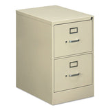 Alera Two-Drawer Economy Vertical File, 2 Legal-Size File Drawers, Putty, 18.25" x 25" x 29"