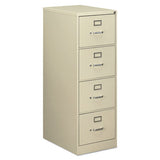 Alera Economy Vertical File, 4 Legal-Size File Drawers, Putty, 18.25" x 25" x 52"