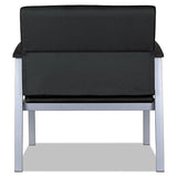 Alera Alera metaLounge Series Bariatric Guest Chair, 30.51" x 26.96" x 33.46", Black Seat/Back, Silver Base
