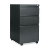 Alera File Pedestal with Full-Length Pull, Left or Right, 3-Drawers: Box/Box/File, Legal/Letter, Charcoal, 14.96