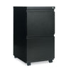 Alera File Pedestal with Full-Length Pull, Left or Right, 2 Legal/Letter-Size File Drawers, Black, 14.96