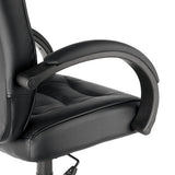 Alera Alera Strada Series High-Back Swivel/Tilt Top-Grain Leather Chair, Supports Up to 275 lb, 17.91" to 21.85" Seat Height, Black