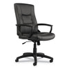 Alera Alera YR Series Executive High-Back Swivel/Tilt Bonded Leather Chair, Supports 275 lb, 17.71