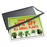 Artistic AdMat Counter-Top Sign Holder and Signature Pad, 8.5 x 11, Black