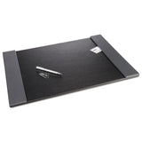 Artistic Monticello Desk Pad, with Fold-Out Sides, 24 x 19, Black
