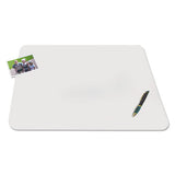 Artistic KrystalView Desk Pad with Antimicrobial Protection. Matte Finish, 17 x 12, Clear
