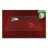 Artistic Eco-Clear Desk Pad with Antimicrobial Protection, 17 x 22, Clear