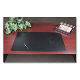 Artistic Rhinolin II Desk Pad with Antimicrobial Protection, 17 x 12, Black