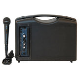 AmpliVox Bluetooth Audio Portable Buddy with Wired Mic, 50W, Black