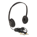 AmpliVox Personal Multimedia Stereo Headphones with Volume Control, Black