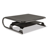 Allsop Metal Art Printer and Monitor Stand Plus, 18" x 13.5" x 6", Black, Supports 50 lbs
