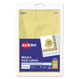 Avery Printable Gold Foil Seals, 2" dia., Gold, 4/Sheet, 11 Sheets/Pack, (5868)