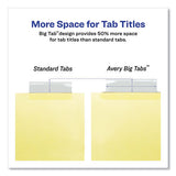 Avery Big Tab Insertable Dividers - Reinforced Gold Edge - CI2135C