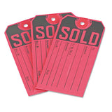 Avery Sold Tags, Paper, 4 3/4 x 2 3/8, Red/Black, 500/Box