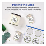 Avery Round Print-to-the Edge Labels with SureFeed and EasyPeel, 2" dia., Matte White, 300/Pack