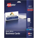 Avery Business Cards, Matte, 2-Sided Printing, 100 Cards (28371) - 28371