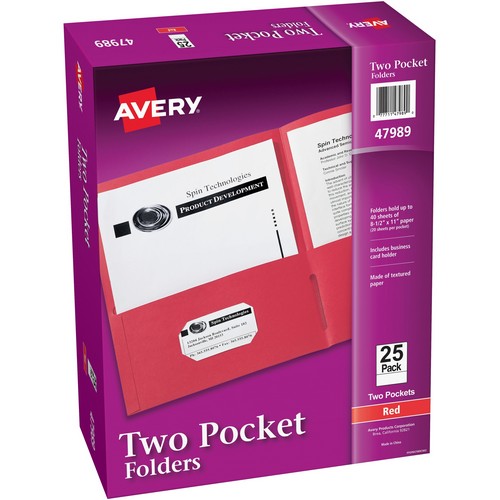Avery Letter Pocket Folder - 47989