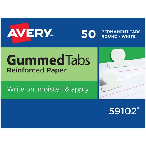 Avery Gummed Round Index Tabs - 59102