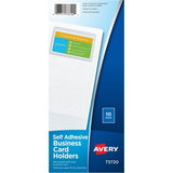 Avery(R) Self-Adhesive Business Card Holders, Top-Loading, 10 Holders (73720) - 73720