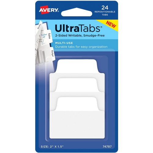 Avery Ultra Tabs Repositionable Multi-Use Tabs - 74787