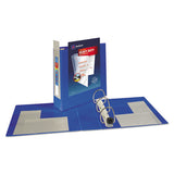 Avery Heavy-Duty View Binder with DuraHinge and Locking One Touch EZD Rings, 3 Rings, 3" Capacity, 11 x 8.5, Pacific Blue