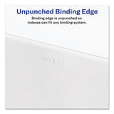 Avery Preprinted Legal Exhibit Side Tab Index Dividers, Allstate Style, 26-Tab, A, 11 x 8.5, White, 25/Pack